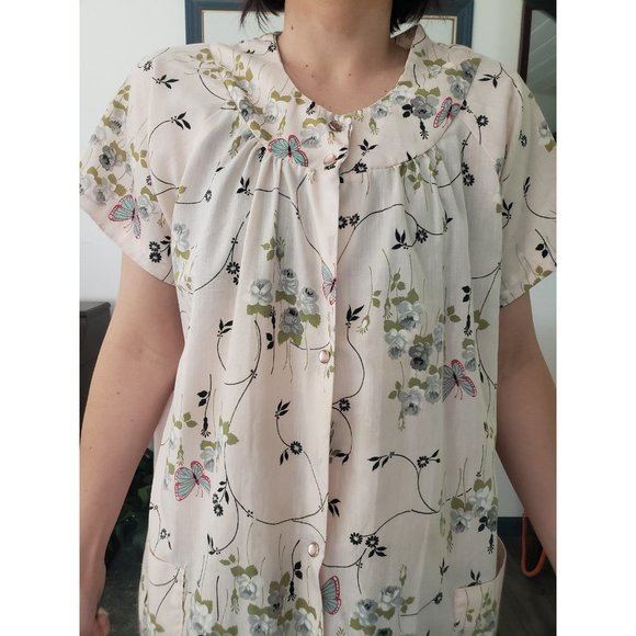 70s/80s Butterfly Snap Front Robe - Picture 4 of 4